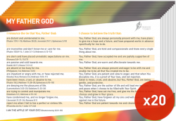 Postcard Pack - My Father God x20