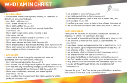 Who I Am In Christ Postcard