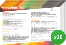 Who I Am In Christ Postcard Pack x20