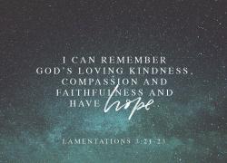 Freedom in Christ Notelet - I Can Remember God's Loving Kindness