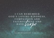 Freedom in Christ Notelet - I Can Remember God's Loving Kindness
